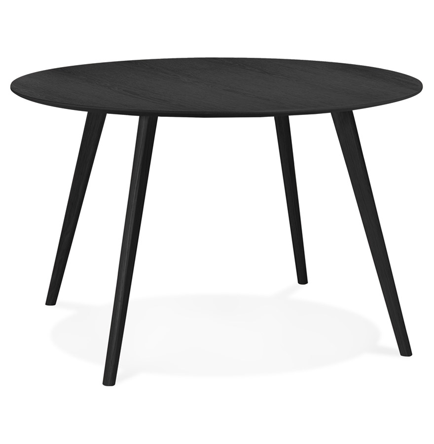 Alterego Esstisch AMY Gestellfarbe Schwarz Tischplatte Schwarz