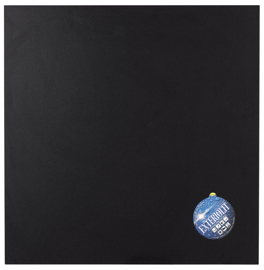 Alterego Tischplatte LIMULE SQUARE Farbe Schwarz