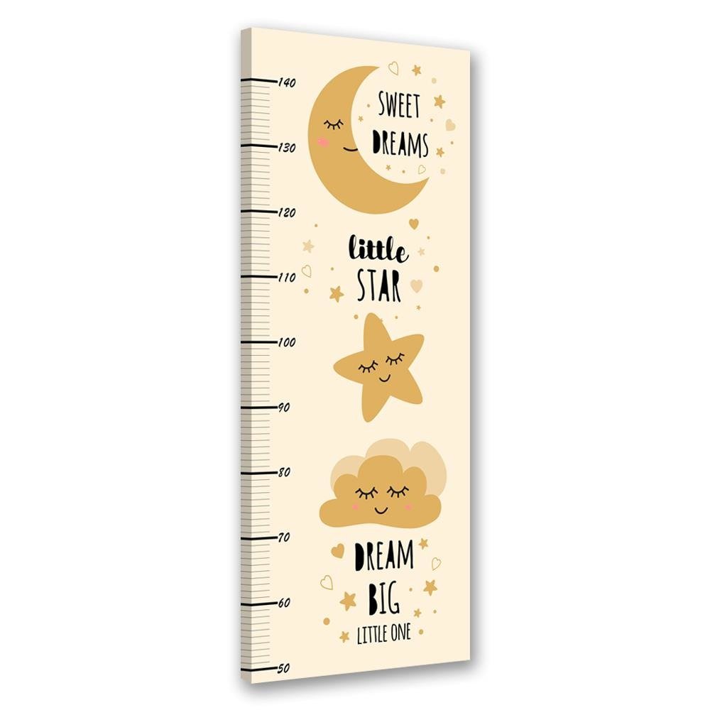 Rahmen mit messgerät zur messung der kindergröße von 40 cm aus mdf sweet dreams