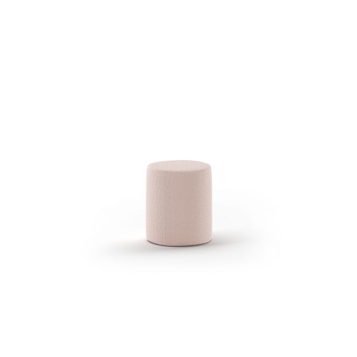 Moon hocker boucle rosa