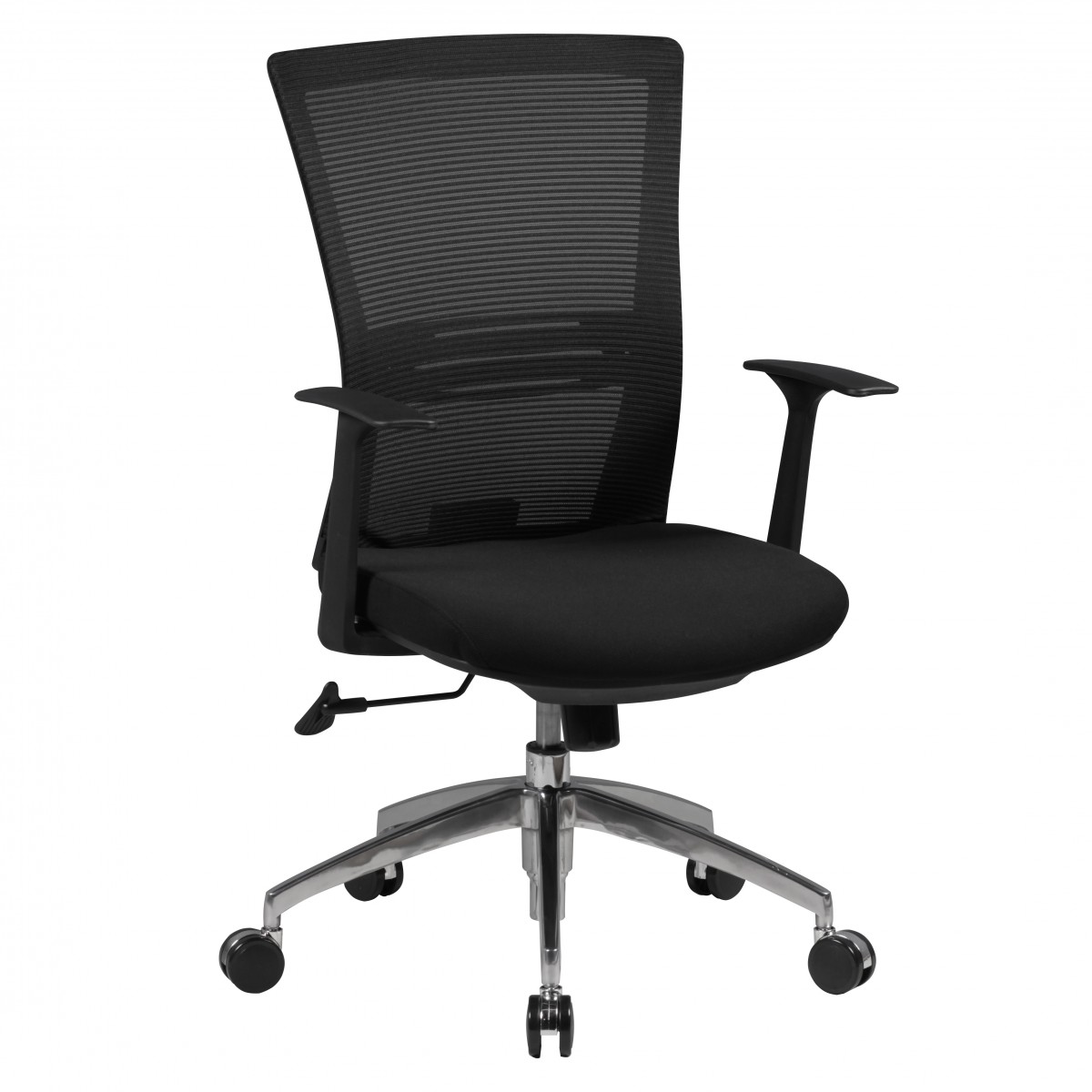Bürostuhl mit schwarzem Netzrücken | Ergonomisches Design | Höhe 97-107 cm, Breite 63 cm