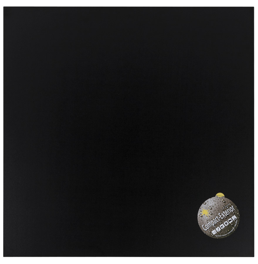 Alterego Tischplatte PLANO SQUARE Farbe Schwarz
