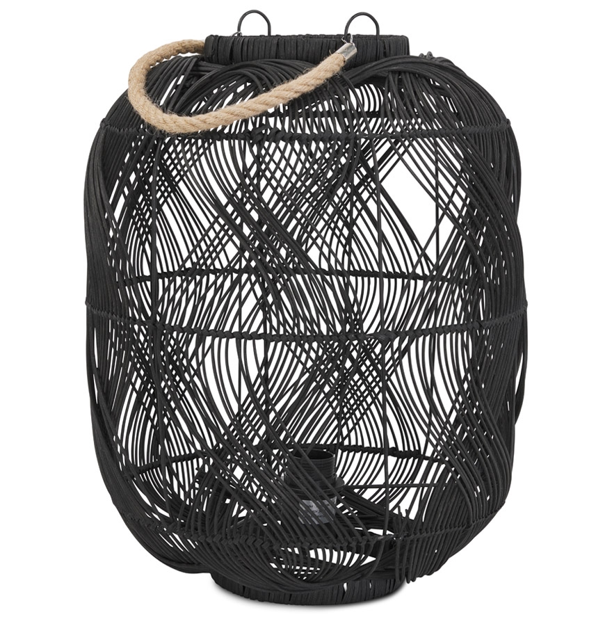 Alterego Tischleuchte DOMINGO Farbe Schwarz