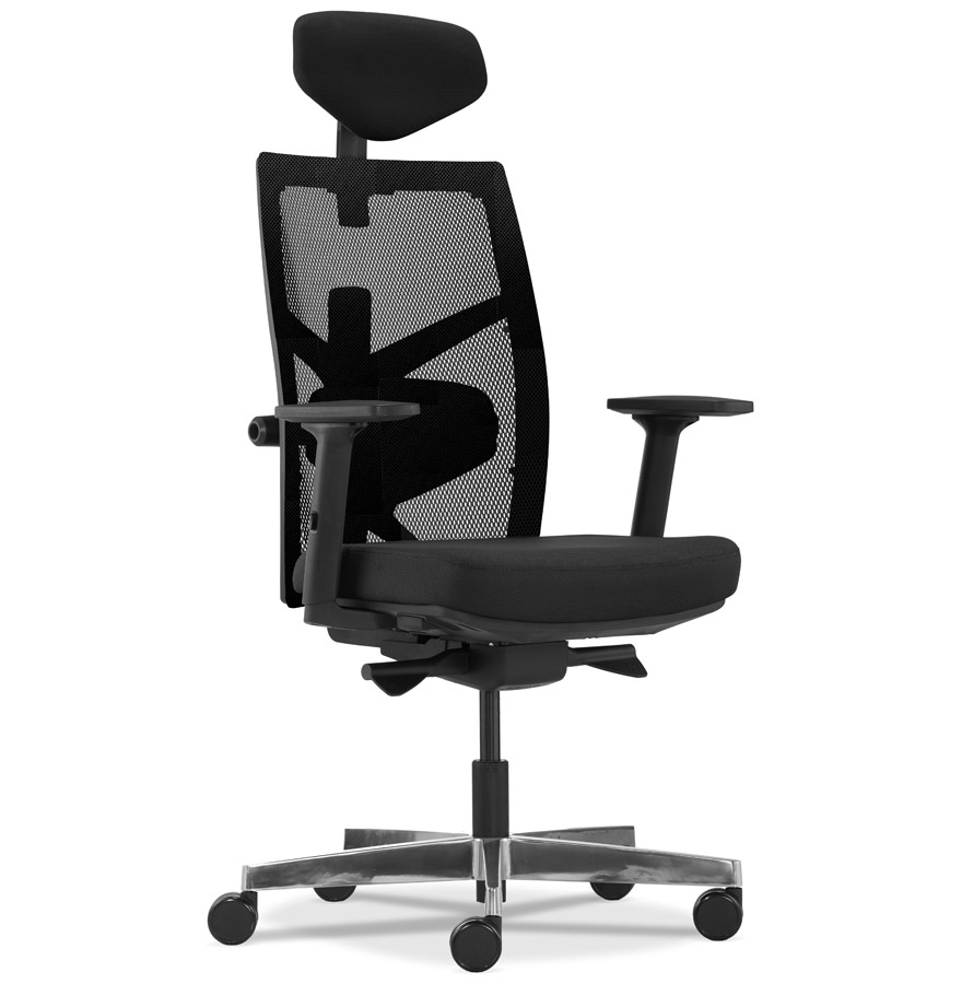 Alterego Bürostuhl IMPERO Farbe Schwarz