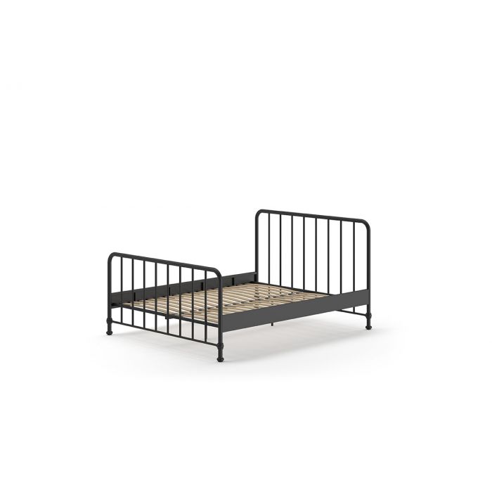 Bronxx bett schwarz matte 160x200cm