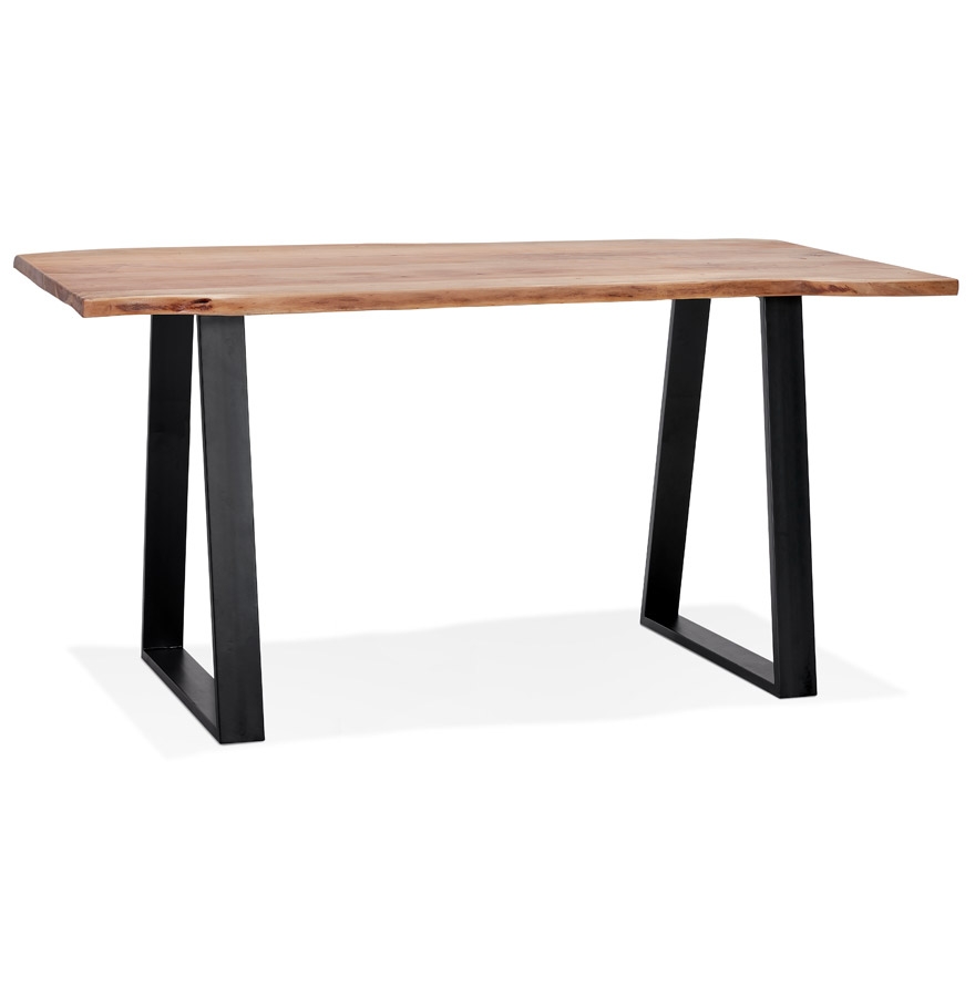 Barhocker 'RAFA' aus Massivholz und Metall - 200x95 cm