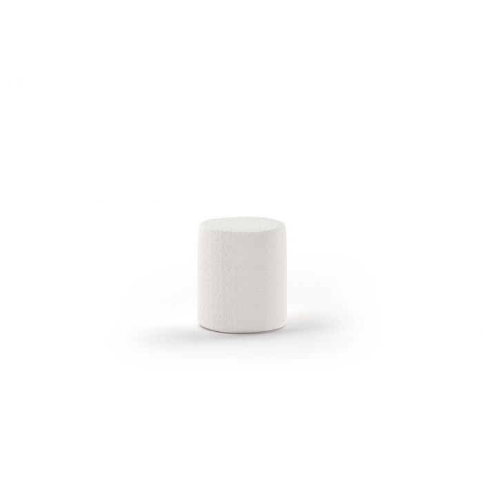 Moon hocker boucle weiss